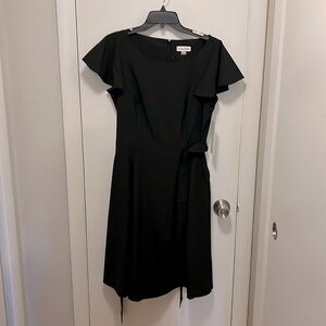 Calvin Klein Black Dress with Pockets & Belt